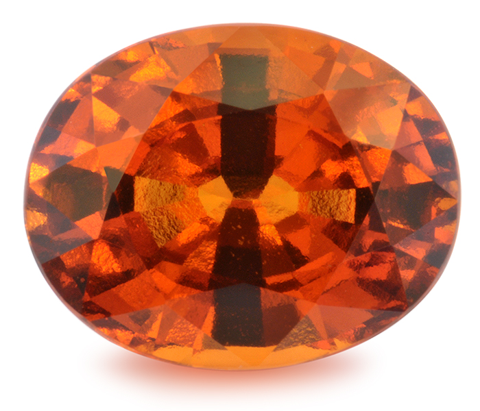 Natural Hessonite round weighing 3.270 cts, from Madagascar