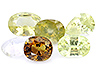 Chrysoberyl Closeout Mixed shapes Slightly to Moderately included