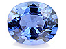 Sapphire Single Oval Slightly included