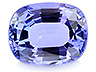 Tanzanite Single Cushion Eye clean