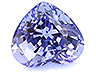 Tanzanite Single Heart Slightly included